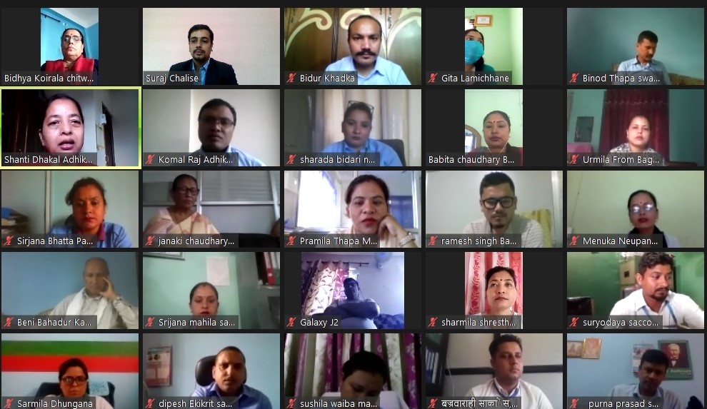 मकवानपुरका साकोसहरूबीच व्यवसाय निरन्तरता योजना अभिमुखीकरण