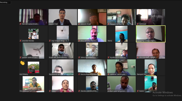 चितवन, पर्सा र रौतहटका ३३ साकोसलाई भर्चुअल बीसीपी तालिम