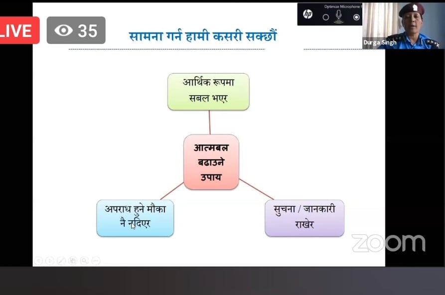 महामारीमा सामना सक्षमता विकास गर्न बल प्राप्त भएको छः सहभागी