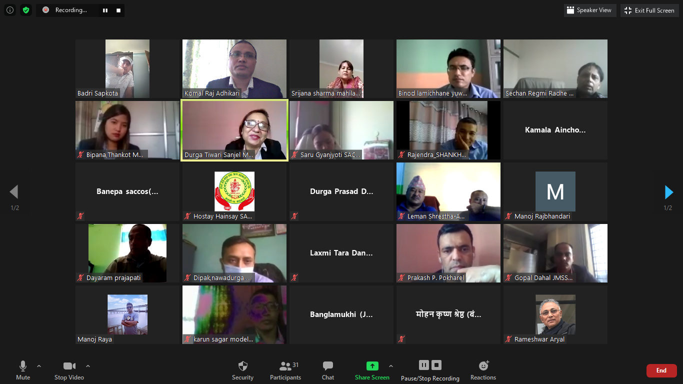 बीसीपी कार्यशालाका सहभागीहरुको प्रमाणीकरण सम्पन्न 