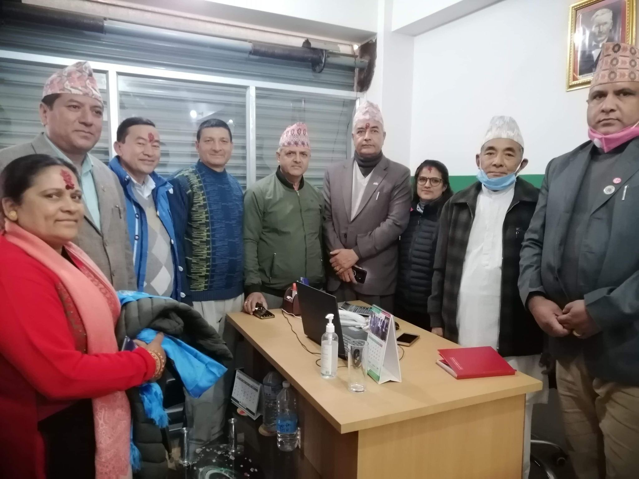 नेफ्स्कूनका निवर्तमान अध्यक्ष बस्नेतद्वारा मन्थली सेवा केन्द्र निरीक्षण