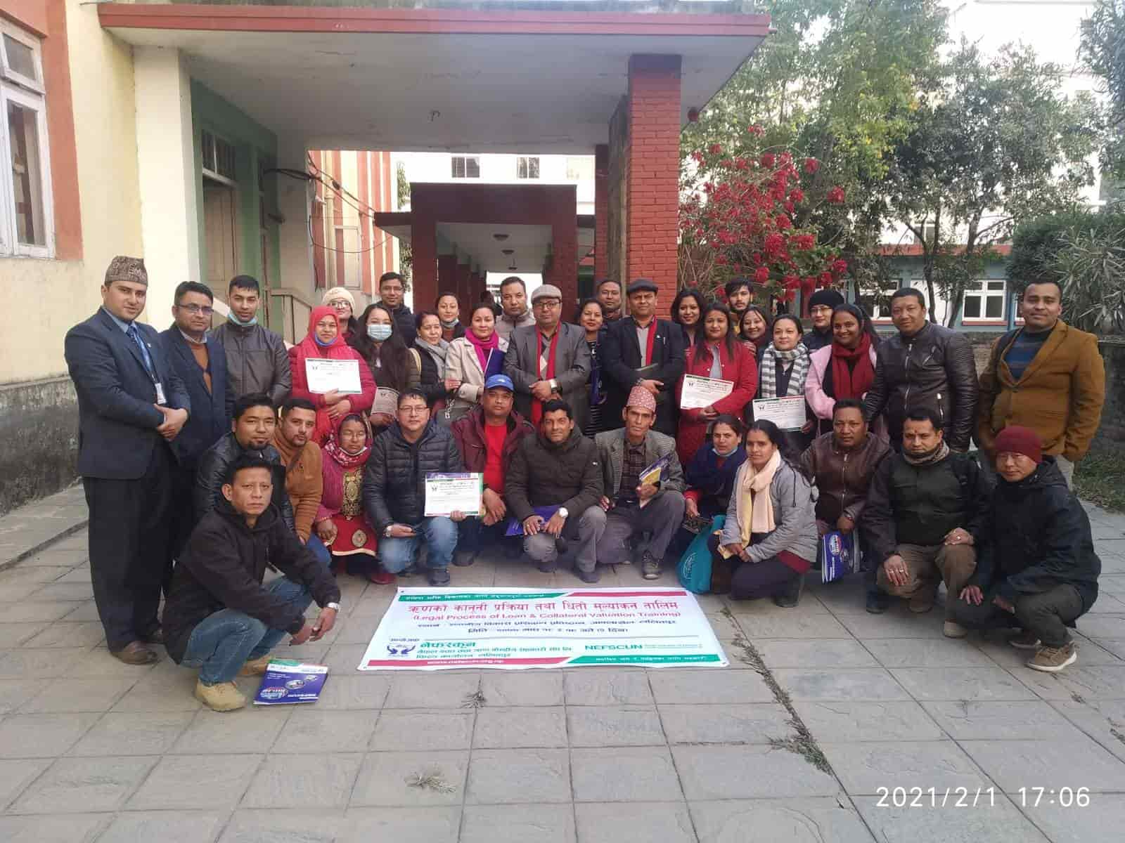 ललितपुरमा ऋणको कानुनी प्रक्रिया तथा धितो मुल्यांकन तालिम सम्पन्न; अर्को तालिम फागुन दोस्रो साता 