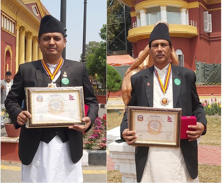 प्रबल जनसेवा पदकबाट २ सहकारीकर्मी विभूषित