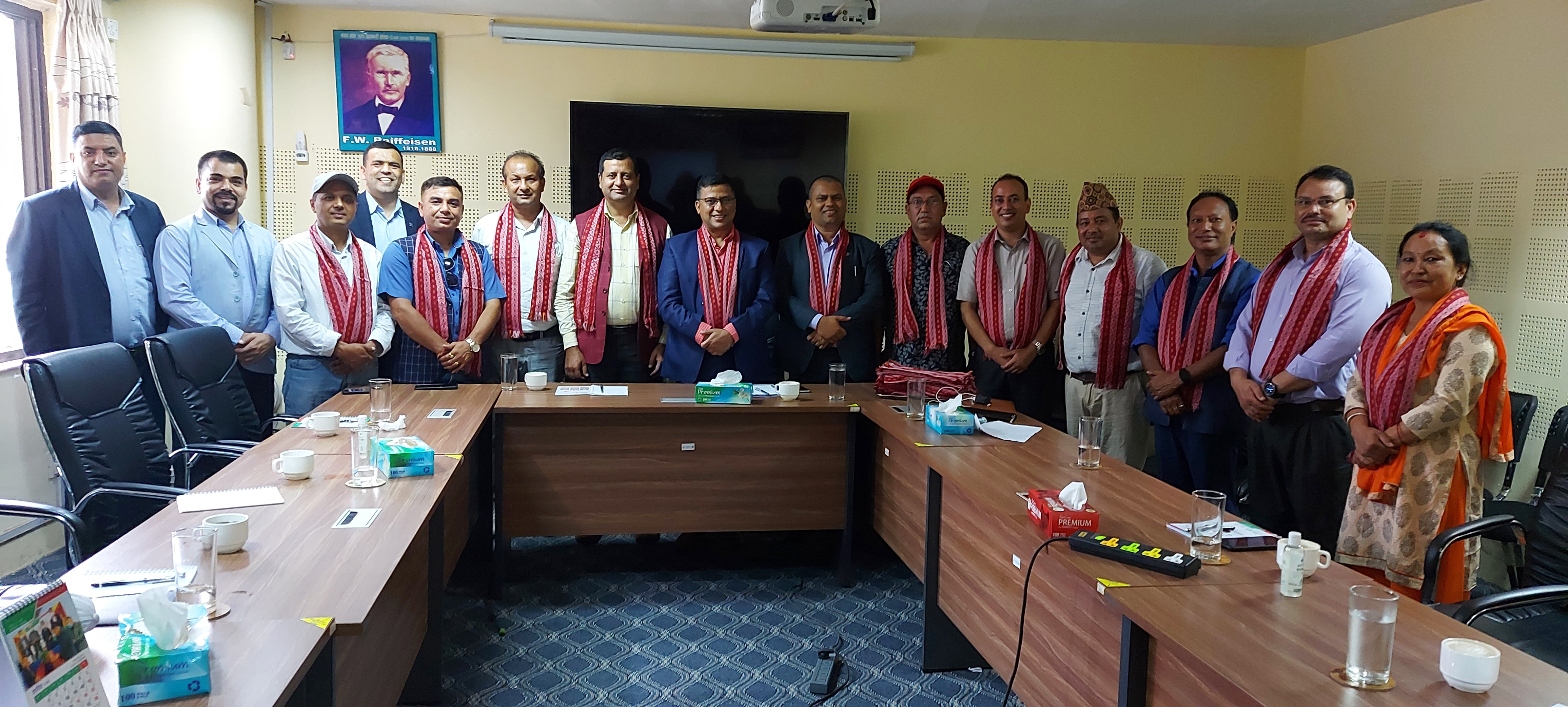 नेफ्स्कूनद्वारा नेपाल पर्यटन केन्द्रीय सहकारी संघको नवनिर्वाचित सञ्चालक समितिलाई बधाई तथा शुभकामना