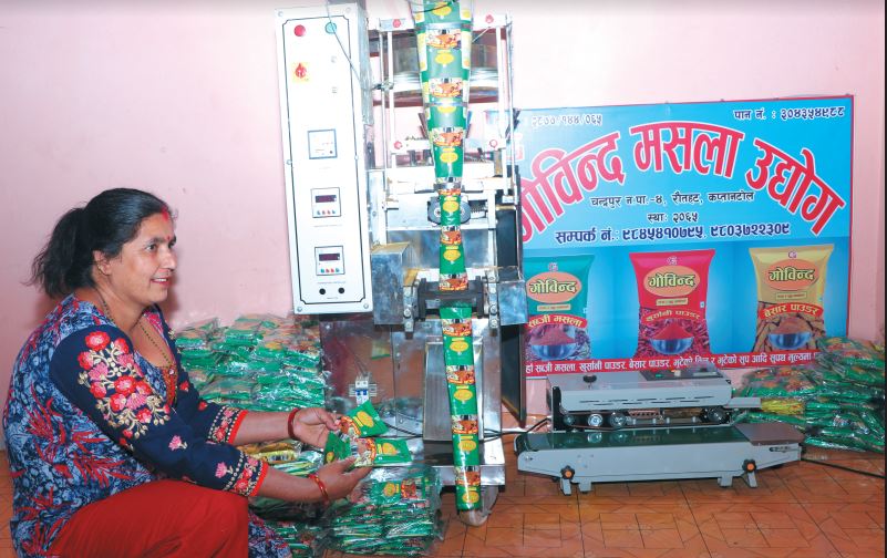 मसला उद्योगबाट ममायाको मनग्गे आम्दानी
