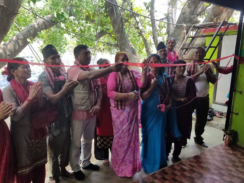 जनजागरण महिला साकोसको नवनिर्मित भवन उद्घाटन   