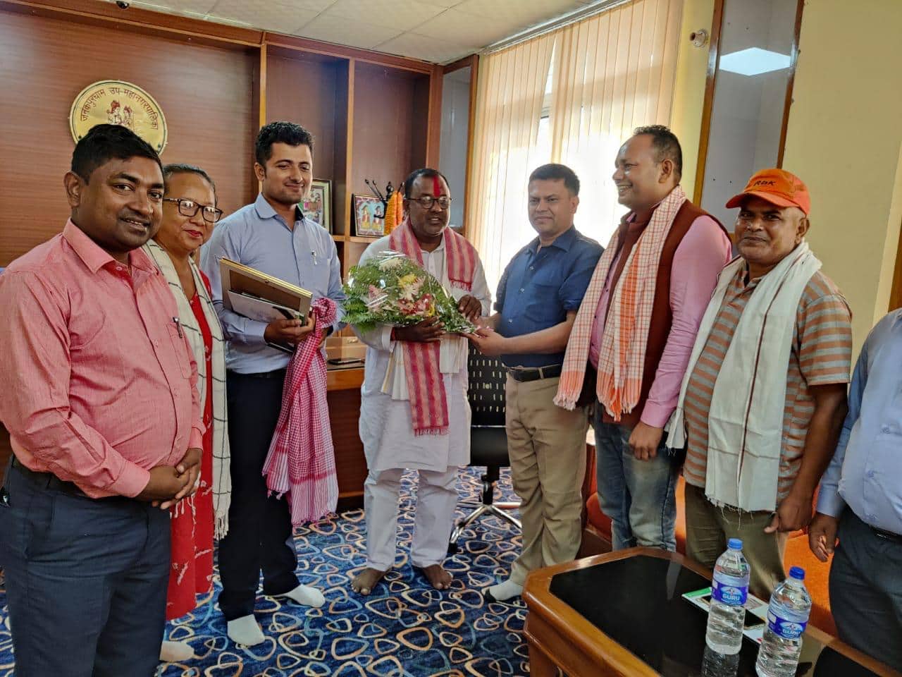 जनकपुरधाम उपमहानगरका प्रमुख उप–प्रमुखलाई नेफ्स्कूनद्वारा बधाई एवम् शुभकामना