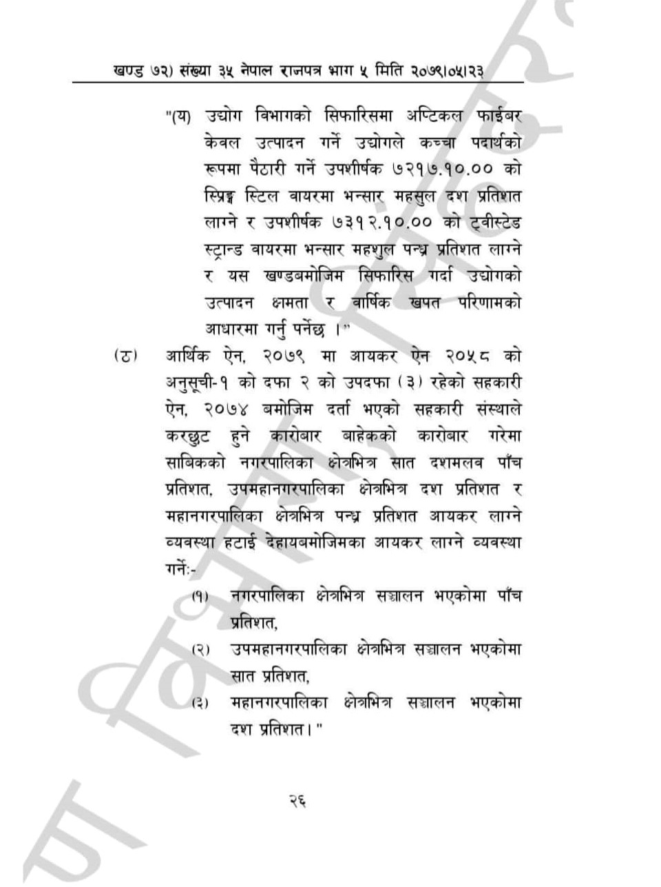 अन्ततः सरकारले गर्यो सहकारीको आयकर बृद्धि फिर्ताको निर्णय