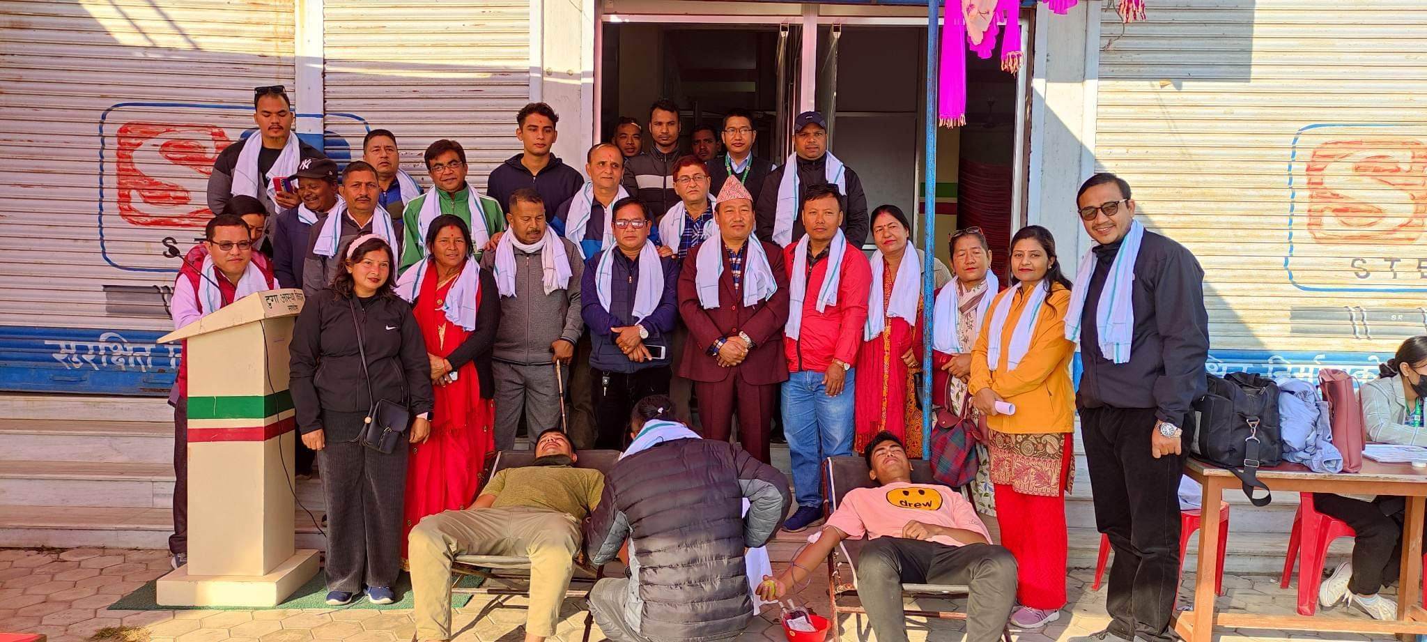 टुगा आस्था विकास साकोसद्वारा रक्तदान कार्यक्रम, ४२ पिन्ट रगत संकलन  