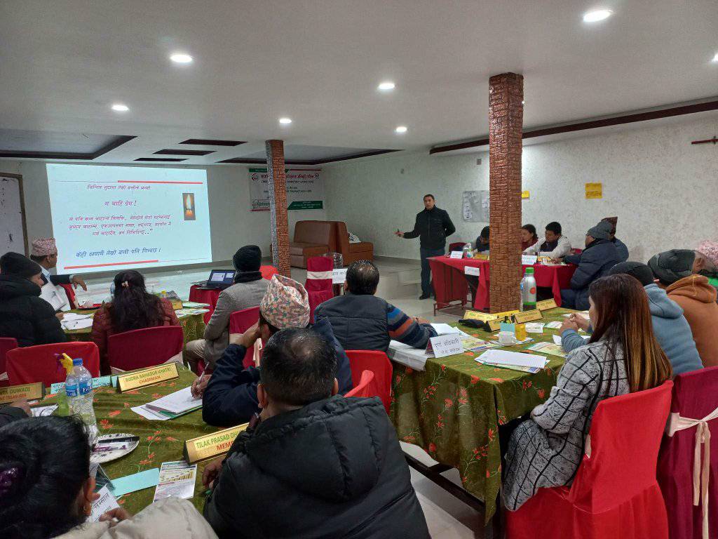 स्रोत परिचालन साकोसको सञ्चालकहरूका लागि क्षमता अभिवृद्धि तालिम 