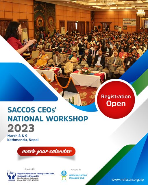 फाल्गुन २४ र २५ गते साकोसका व्यवस्थापन प्रमुखहरुको राष्ट्रिय गोष्ठी हुँदै, रजिष्ट्रेशन प्रक्रिया जारी