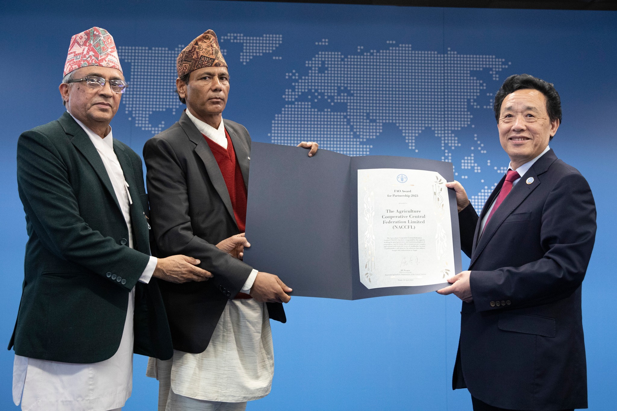 नेपाल कृषि सहकारी केन्द्रीय संघले प्राप्त गर्यो FAO अवार्ड २०२३, नेपालका किसान र कृषि क्षेत्रका लागि ऐतिहासिक सफलता