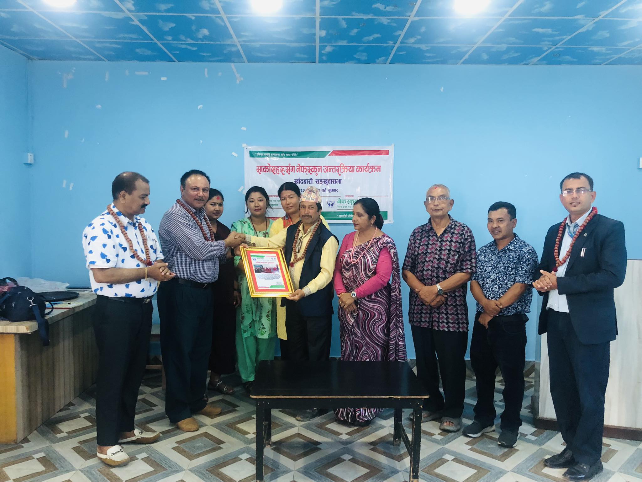 संखुवासभाको खाँदबारीमा सदस्यसँग नेफ्स्कून अन्तरक्रिया 