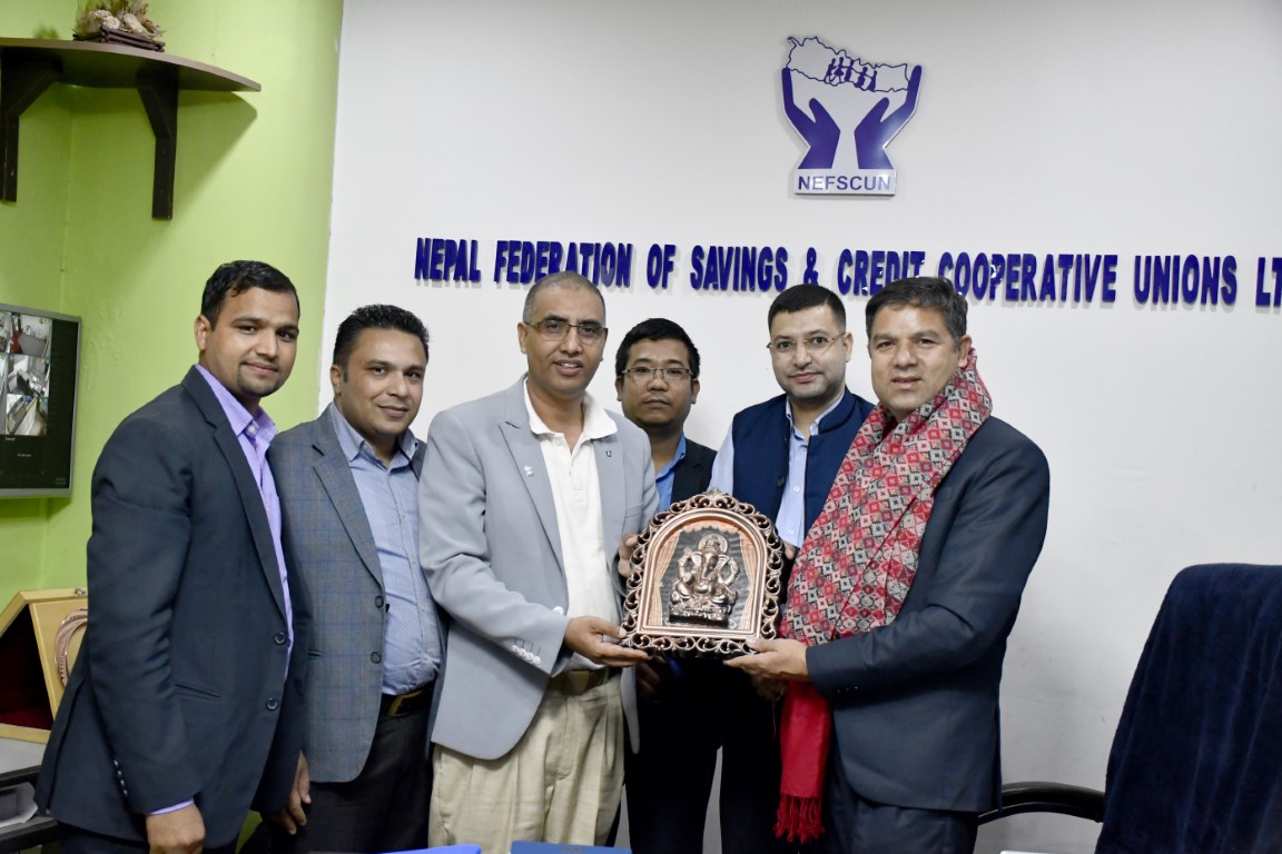 प्रदेश र जिल्ला बचत संघका व्यवस्थापन प्रमुखहरुद्वारा नेफ्स्कूनका नवनियुक्त सिइओ सापकोटालाई बधाई तथा शुभकामना 