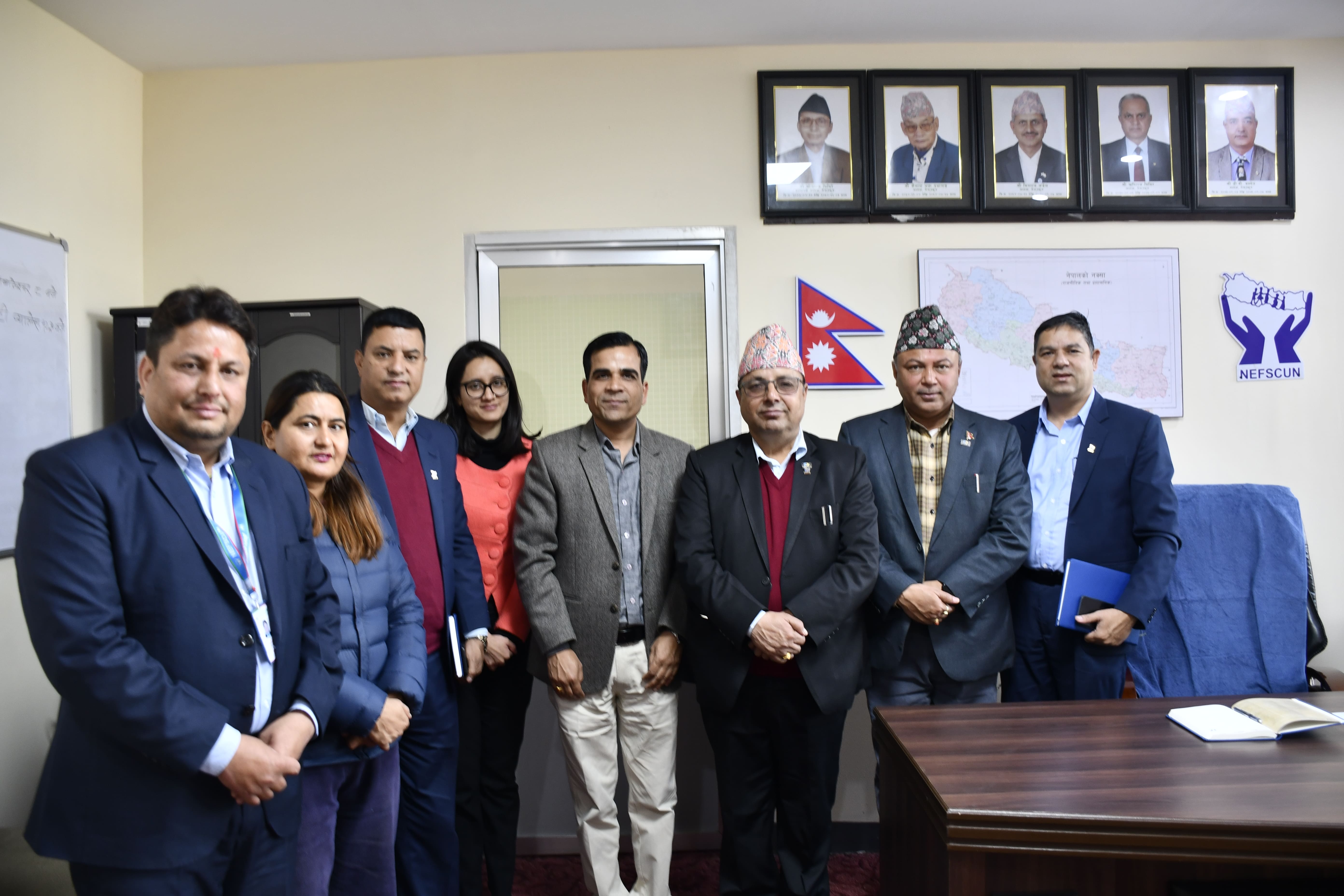 नेफ्स्कून–यूएसएड (Trade & Competitiveness) सहकार्यलाई परिणाममुखी बनाइनेः अध्यक्ष ढकाल