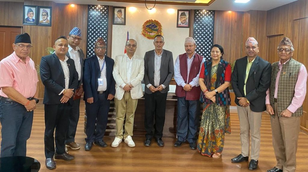 नेफ्स्कून प्रतिनिधिमण्डलद्वारा बुटवल उपमहानगर प्रमुख पाण्डेयसँग भेटवार्ता