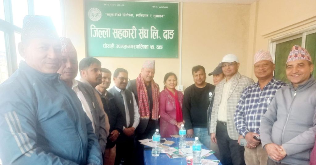 नेफ्स्कून अध्यक्ष ढकालद्वारा दङ्गाली सहकारी अभियन्ताहरुसँग अन्तरक्रिया