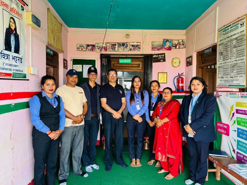 नेफ्स्कूनका सिइओ सापकोटाद्वारा मकवानपुरका दुई साकोसको स्थलगत भ्रमण