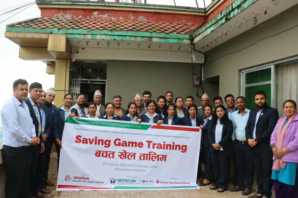 जनसचेतन साकोस दोलखामा बचत खेल तालिम सम्पन्न