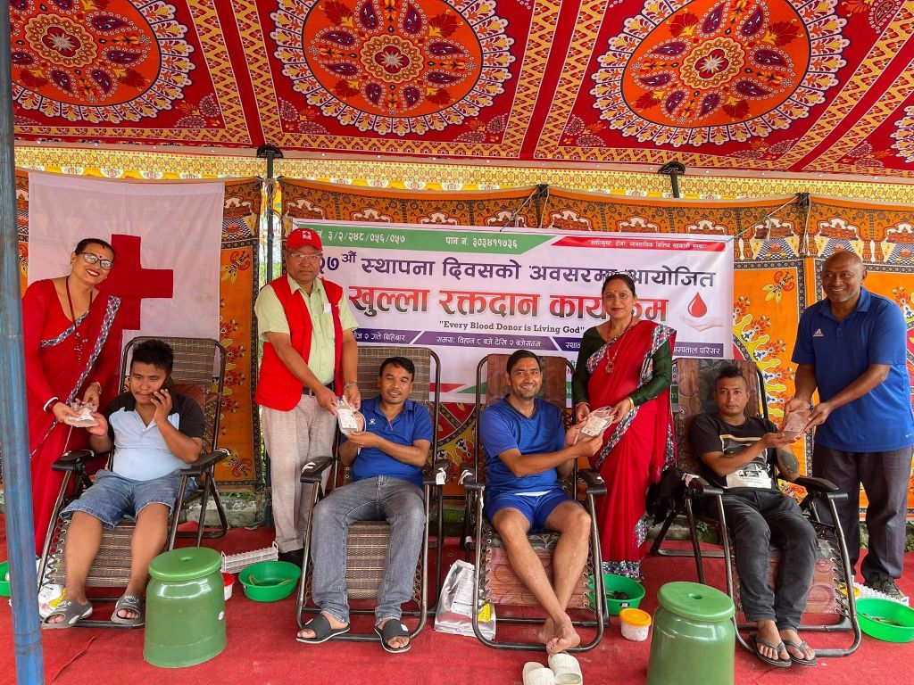 निलकण्ठ महिला साकोसद्वारा रक्तदान कार्यक्रम सम्पन्न