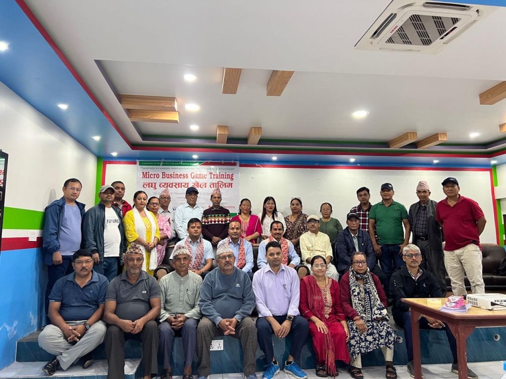 लेटाङमा लघु व्यवसाय खेल तालिम सम्पन्न..