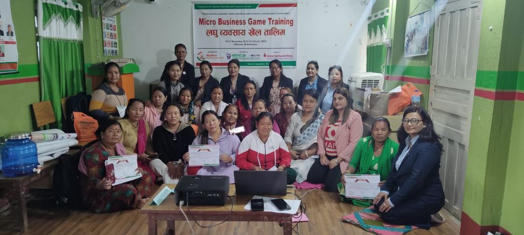 महिला मिलन साकोसका उद्यमीहरुले लिए लघु व्यवसाय खेल तालिम   