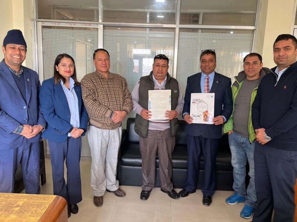 भक्तपुर स्थित श्री अरनिको नमुना साकोस नेफ्स्कूनको स्क्यान कार्यक्रममा आबद्ध