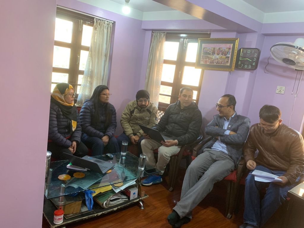 नेफ्स्कूनद्वारा भाषासेवी मास्टर जगतसुन्दर साकोसको स्थलगत सुपरीवेक्षण सम्पन्न