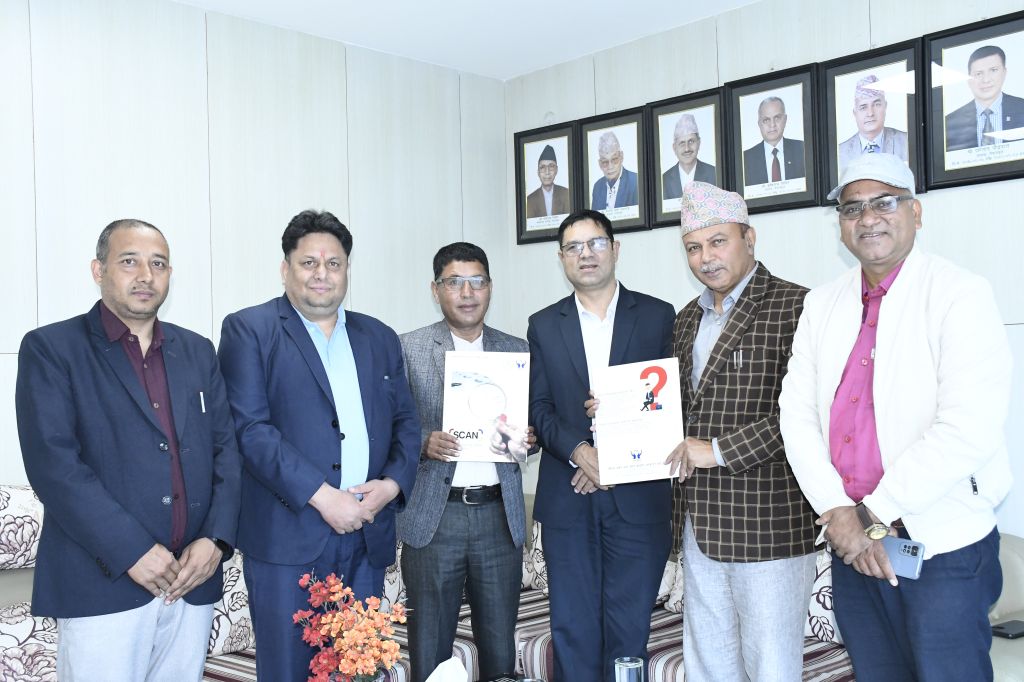 दोलखा जिल्ला बचत सङ्घ र नेफ्स्कून वीच स्क्यान कार्यक्रम कार्यान्वयनका लागि लिखित सम्झौता