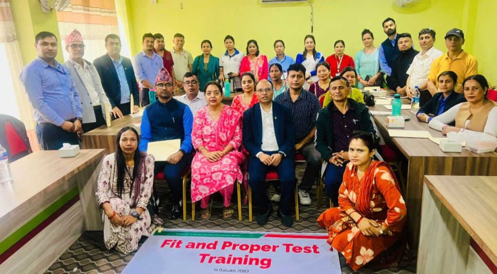 चितवनमा फिट एण्ड प्रपर टेष्ट’ तालिम सम्पन्न