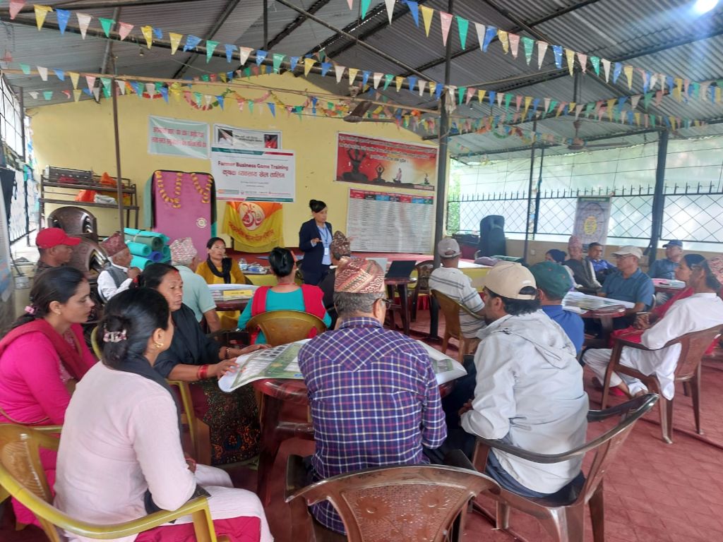 साकोसका सदस्यहरूलाई निर्वाहमुखी खेतीबाट व्यावसायिकतातर्फ रूपान्तरण गर्न खेल तालिम सञ्चालन