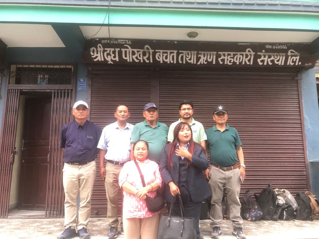 श्री दुध पोखरी साकोसमा नेफ्स्कूनको नियमित सुपरिवेक्षण 