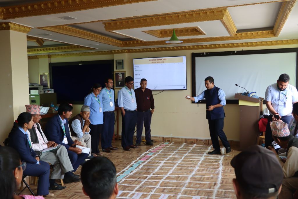 दोलखाका तिन साकोसमा उद्यम–उद्यमी म्याट्रिक्स अभिमुखीकरण 