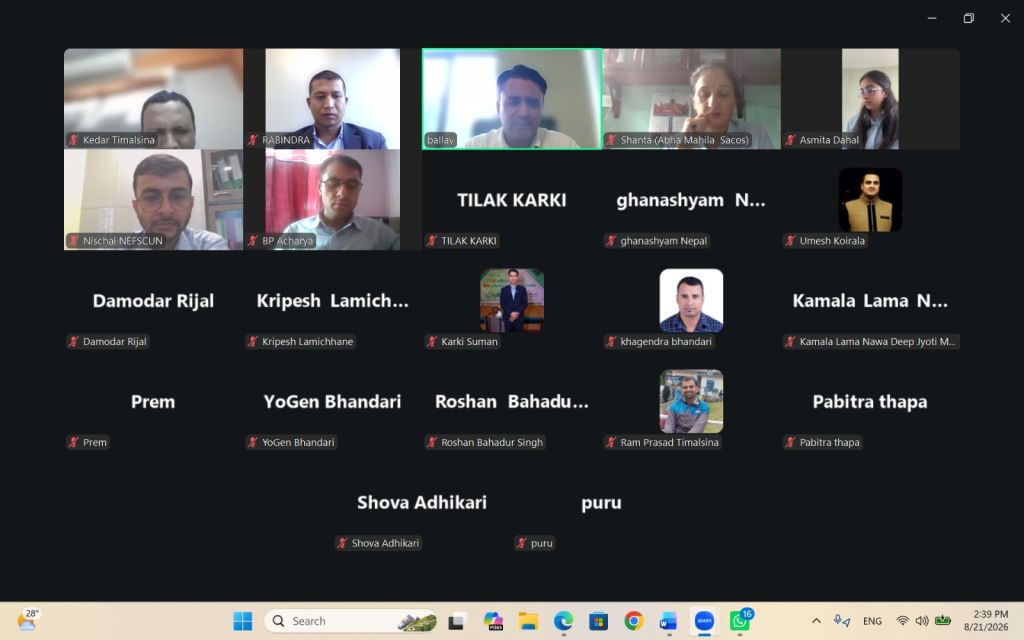 सहकारी व्यवस्थापक कोर्षका विद्यार्थीलाई डिजिटल सुरक्षा सम्बन्धी अभिमुखीकरण