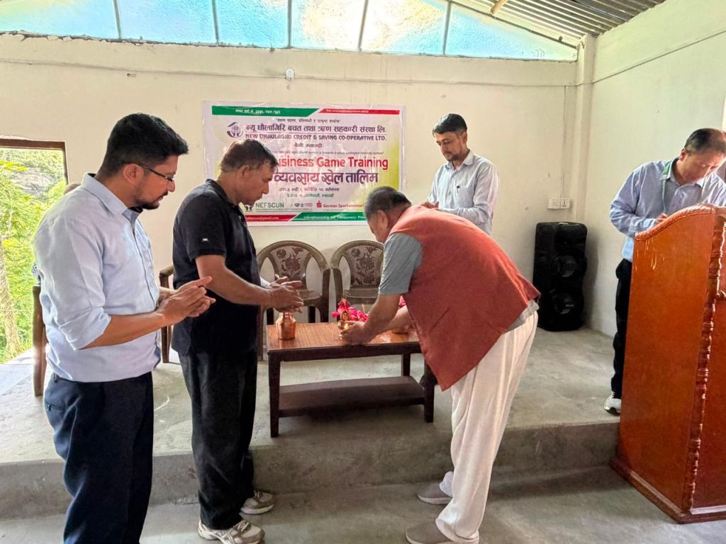 म्याग्दी स्थित धौलागिरि साकोसमा कृषक व्यवसाय खेल तालिम सञ्चालन 
