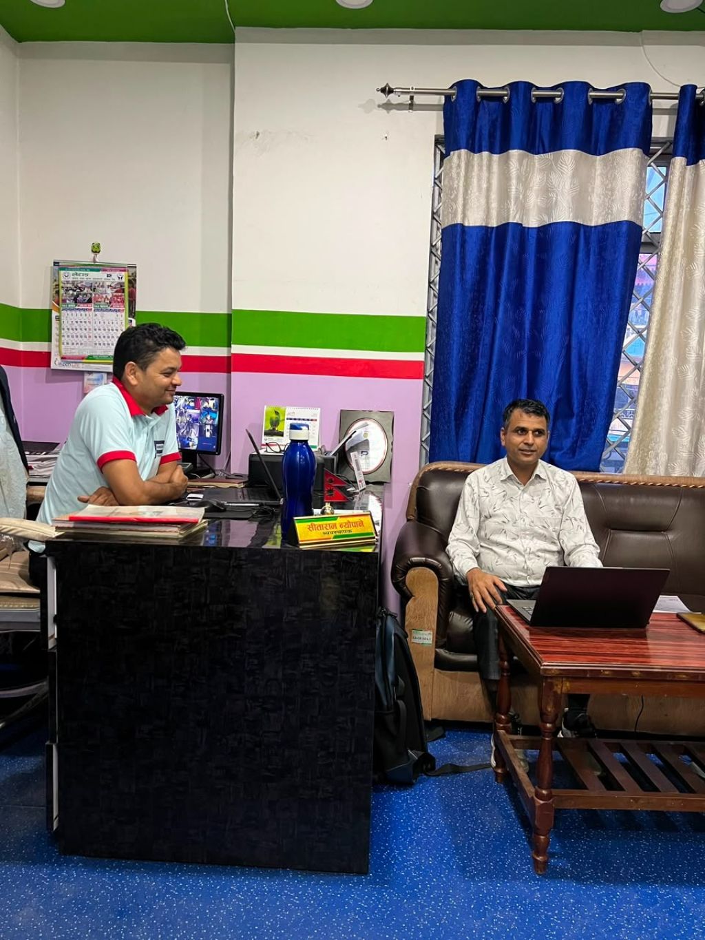 लेटाङ साकोसमा नेफ्स्कूनद्धारा सुपरिवेक्षण