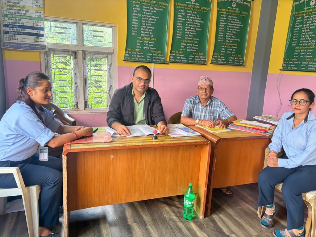 नेफ्स्कूनद्धारा नशिक साकोसको स्थलगत सुपरिवेक्षण सम्पन्न 